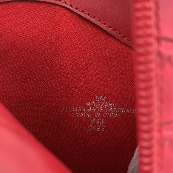 Marc Fisher Lexari ankle boots pink embossed croc heel zipper shoe women new 8 - Picture 6 of 6